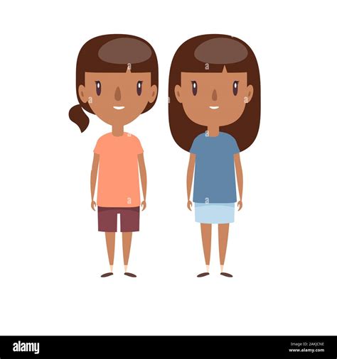 Boy And Girl Characters Stock Vector Image And Art Alamy