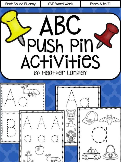 Push Pin Activities Cvc Words Language Activities Preschool Cvc