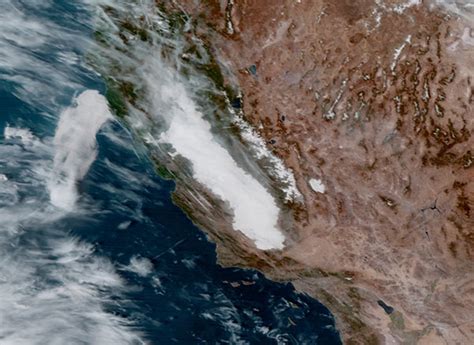 View Of Tule Fog Occurring Right Now In Californias Central Valley