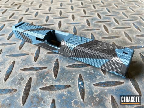 Splinter Camo Themed Glock Slide Cerakoted Using Armor Black Tungsten