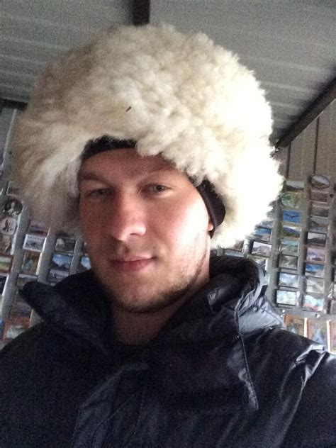Circassian Man Wearing White Fur Hat черкес черкесский человек