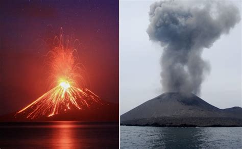 Video Erupción Del Volcán Krakatoa Antes Del Tsunami En Indonesia