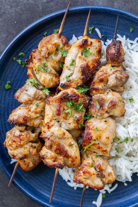 Oven Baked Chicken Kabobs Juicy And Tangy Momsdish