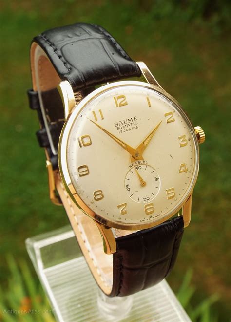 Antiques Atlas - Gents 9ct Gold Baume Wrist Watch, 1964