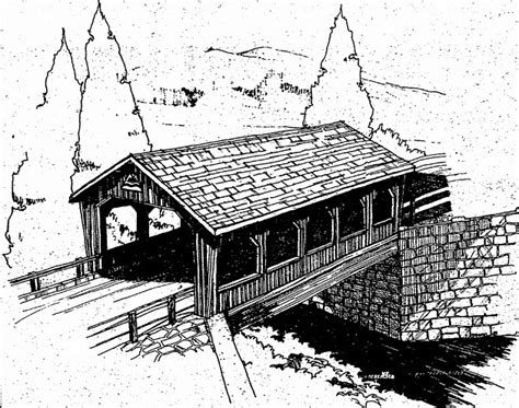 Covered Bridge Sketches At Explore Collection Of