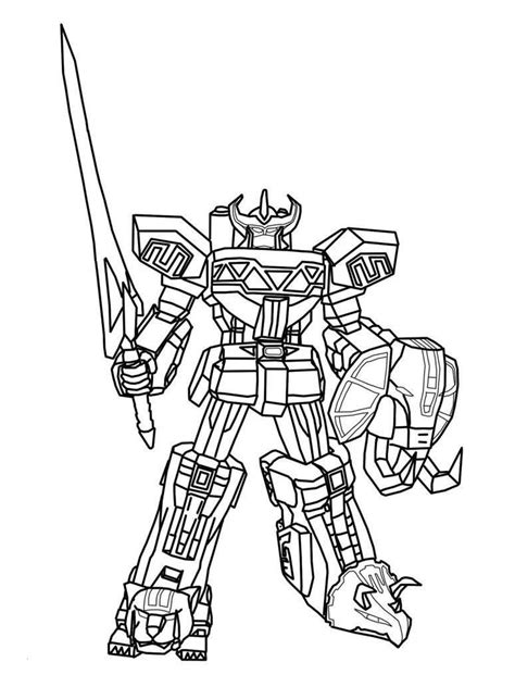 35 exciting power rangers coloring pages your toddler will love. Megazord Drawing at PaintingValley.com | Explore ...