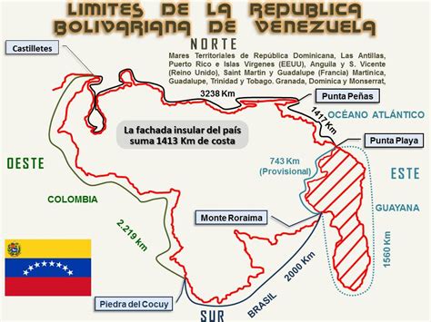 Geografía De Venezuela Limites De Venezuela