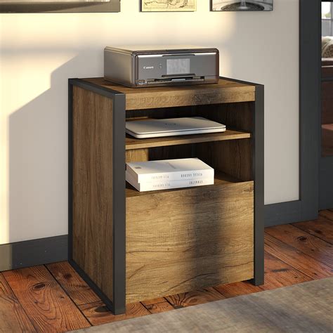 Accessories that support office comfort and organization. Bush Furniture Latitude Printer Stand File Cabinet in ...