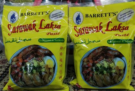 Sarawak Laksa Paste Pes Laksa Sarawak Barretts Sambal Laksa Sambal