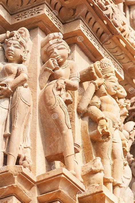 Erotic Sculpture In Kandariya Mahadeva Temple Khajuraho India Stock