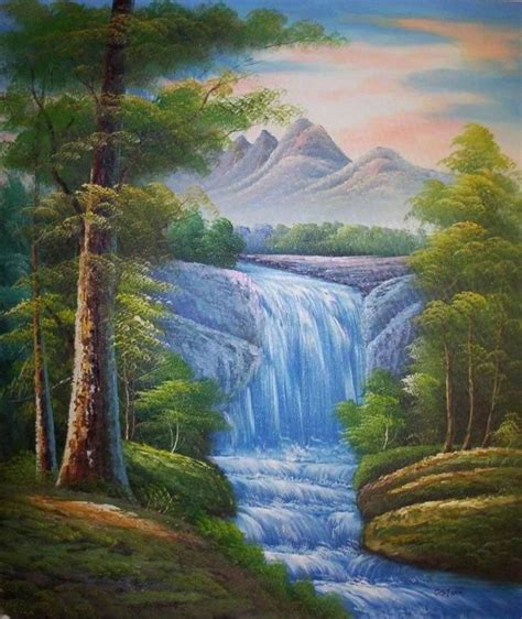 Artist Hand Painted High Quality Natural Scenery Oil