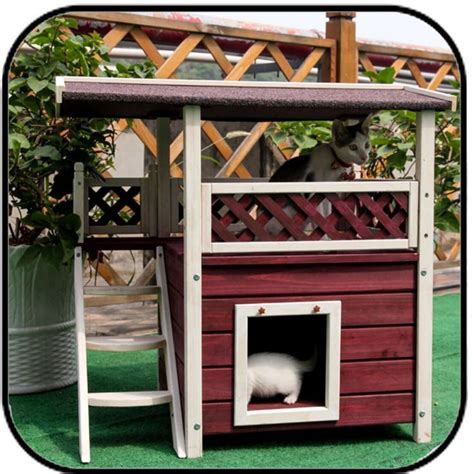 Casa De Refugio Al Aire Libre Cat Resistente A La Intemperie Outdoor