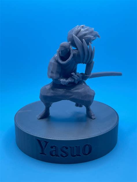 3d Printed Yasuo Figure League Of Legends Etsy