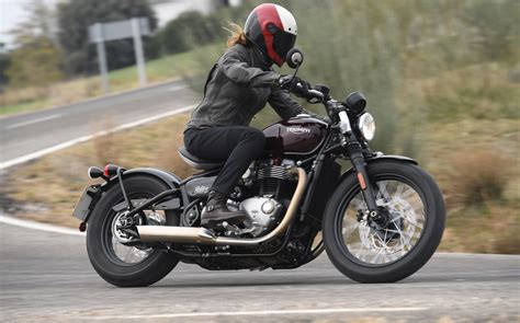 2017 Triumph Bonneville Bobber First Ride Review Woman Rider