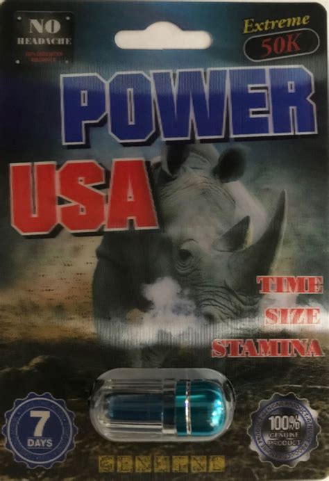 Powerusa 50k Extreme Male Sexual Enhancement Pill Rhino Platinum 7