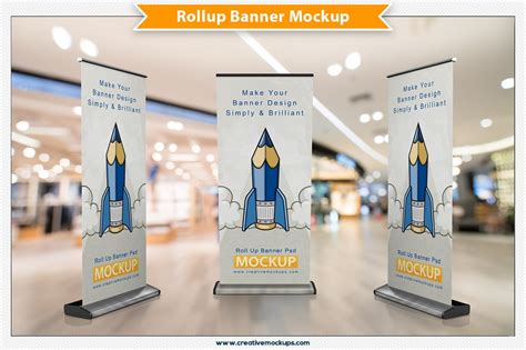 Rollup Banner Mockup Mockup Templates Creative Market