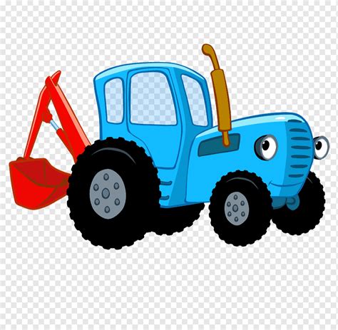 Синій трактор Едет трактор BlueTractor Далеко и близко, трактор, реклама, сільськогосподарська ...