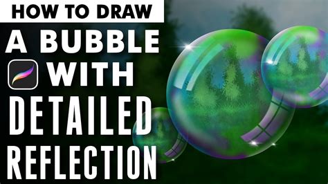 Tutorial How To Draw A Bubble With Detailed Reflection Youtube