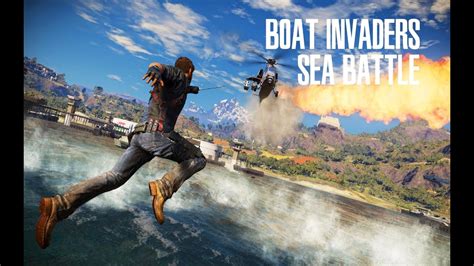 Just Cause 3 Boat Invaders Gear Challenge Sea Battle Youtube