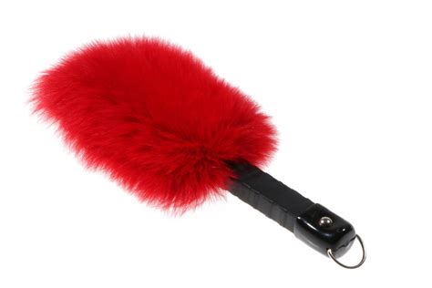 Fox Fur And Leather Covered Bdsm Wooden Paddle — The Spank Academy