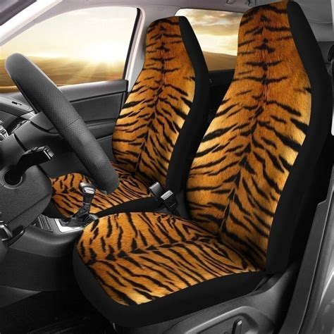 Tiger Skin Pattern Tiger Car Seat Covers Personalized Etsy