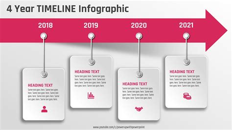 19 Powerpoint Create 4 Step 3d Timeline Infographic Agenda Slide