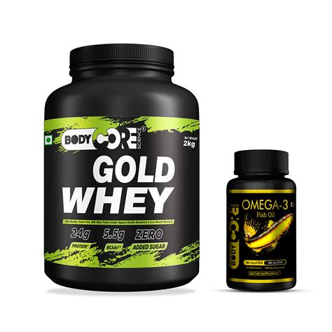 BCS Gold Whey 2Kg + BCS OMEGA-3 Fish Oil (60 Cap.) | Body Core Science