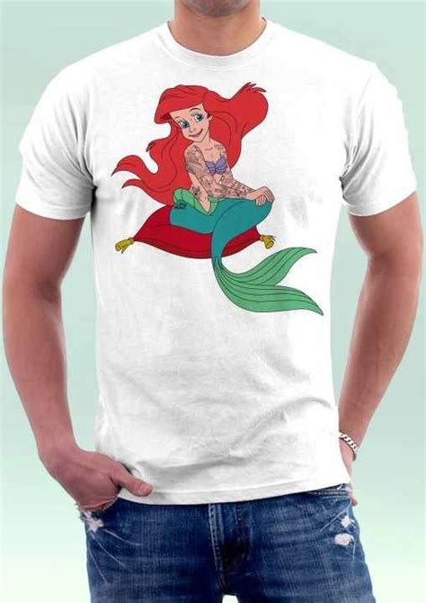 Ariel Hipster T Shirt Hipster Prints Alice In Wonderland Party Disney Love Fitness