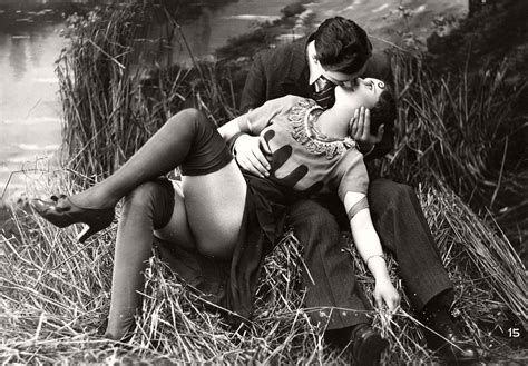 Vintage French Erotic Postcards S Monovisions Black White