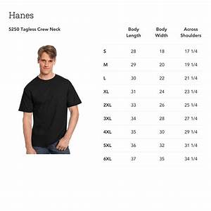 Hanes Size Chart