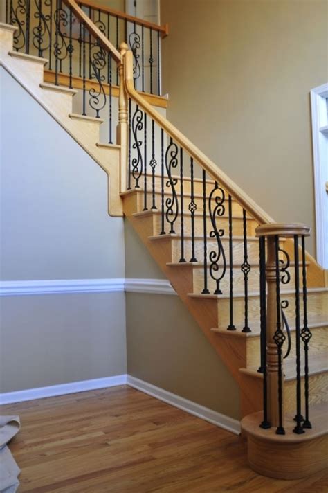 Wood And Iron Stair Railing Stair Designs