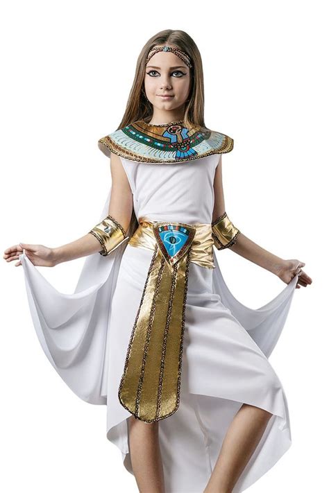 Kids Girls Cleopatra Halloween Costume Egyptian Princess Dress Up Role