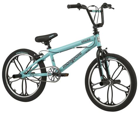 Mongoose Freestyle Bmx Bike Boys 20″ Alloy Wheels Craze Teal
