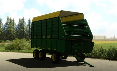 John Deere 716a Forage Wagon V1000 Trailer Farming Simulator 2022