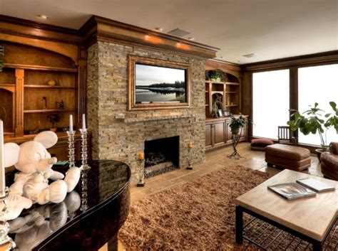 25 Stacked Stone Fireplace Design To Make A Joyful Area