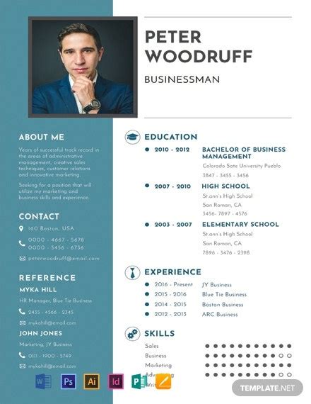 Uses the free garamond font. 84+ FREE One Page Resume Templates Edit & Download | Template.net