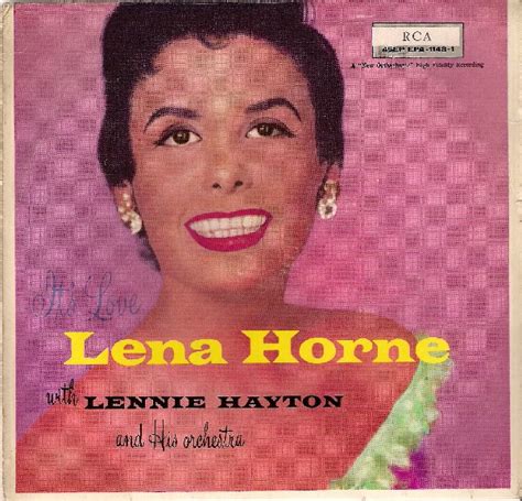 Lena Horne With Lennie Hayton And His Orchestra Its Love 1955 Top