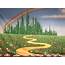 Emerald City Backdrop Rented  Backdrops Wizard Of Oz