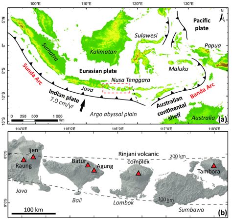 Indonesian Volcano Map