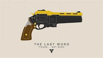Destiny Word Last Wallpapers Minimalist Gun Gunslinger