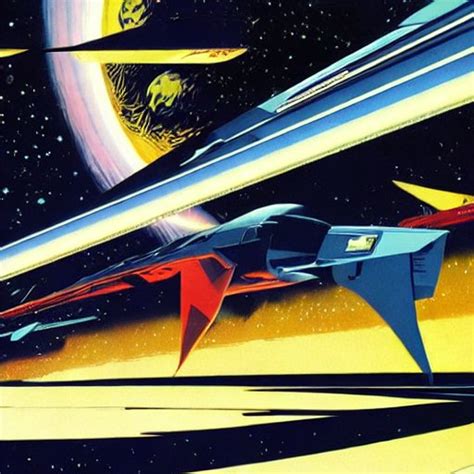 Stabilityai Stable Diffusion The Furious Future In Space By Syd Mead
