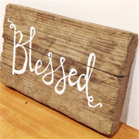 Reserved For Terri Blessed Hand Lettered Sign Hand Painted On