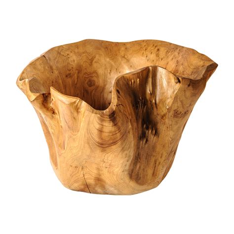 Decorative Natural Form Wooden Bowl On Antique Row West Palm Beach
