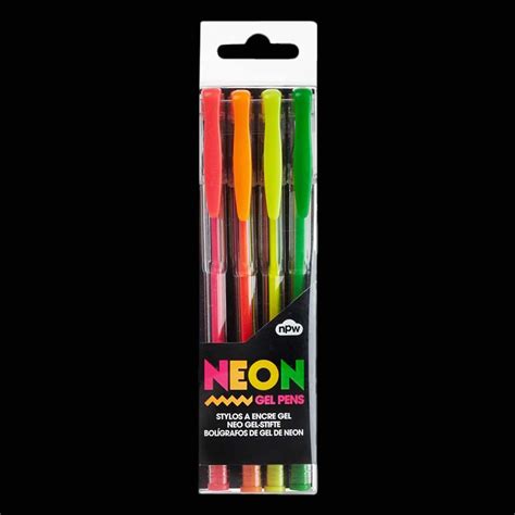 Four Neon Gel Pens