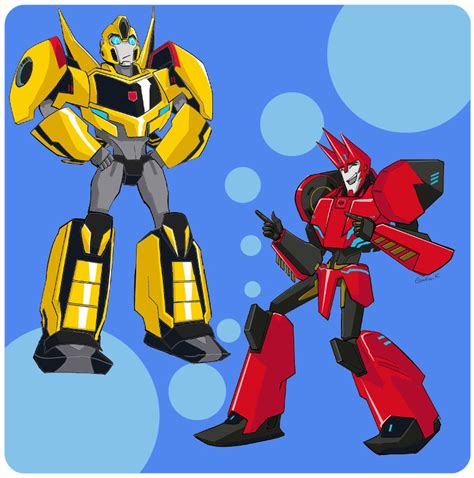 Kamen rider decade transformers art kawaii decepticons pics transformer robots cute pictures art fan art. bumblebeeand sideswipe by kandagawagufu on DeviantArt
