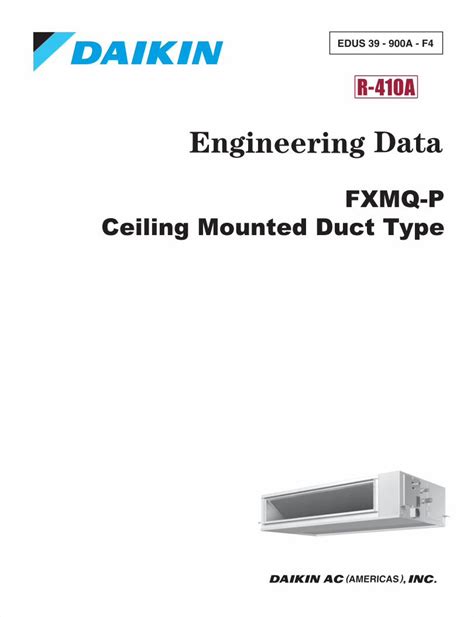 PDF FXMQ P Ceiling Mounted Duct Type Aircon Info Comaircon Info Com