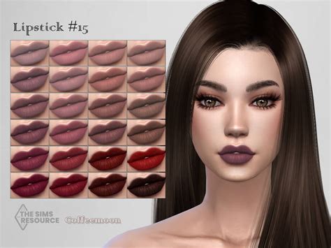 The Sims 4 Lipstick N15 By Coffeemoon Cc The Sims