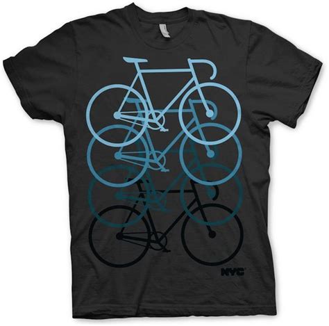 Nyc Pushing Track Bike Tee Bicycle Design T Shirts Cycling T