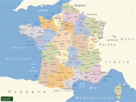 Liste des départements français • 2021. Cartograf.fr : Carte France : Page 3