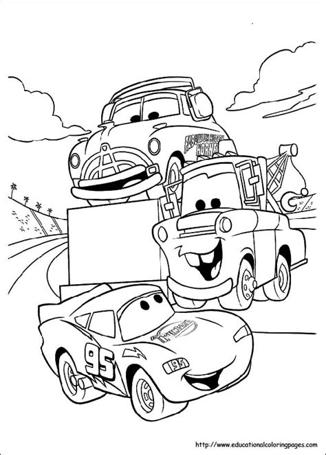A beautiful picture of the race car lightning mcqueen! Coloring Pages For Kids disney cars coloring pages